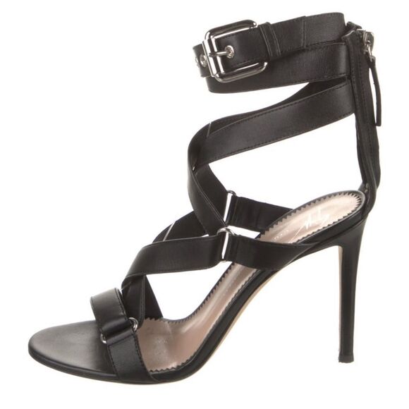 Leather Strappy Heels